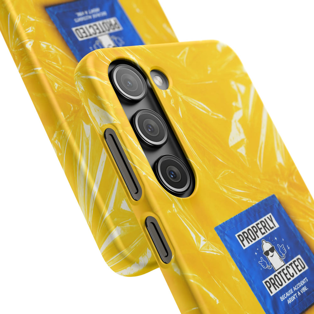 "Properly Protected" Graphic Snap Phone Case