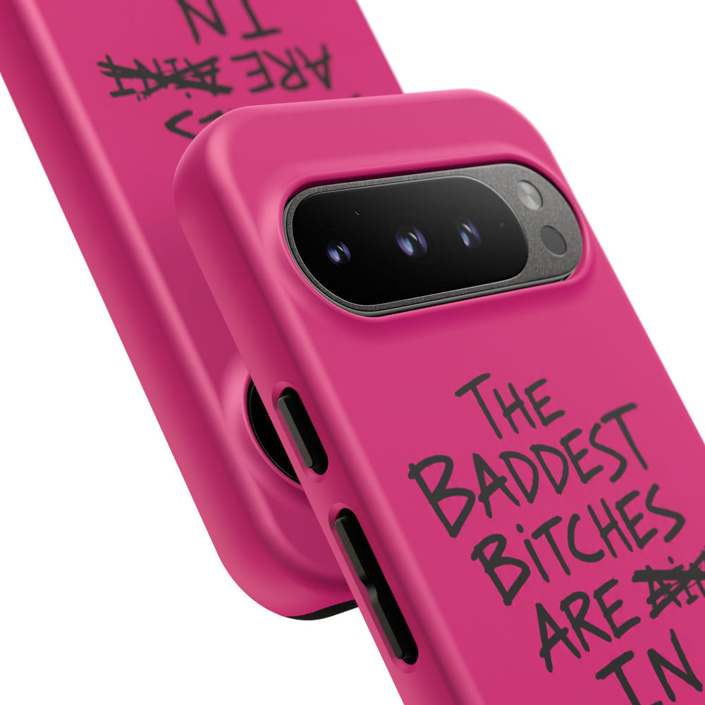 "The Baddest B*tches Are In Pogradec" Hot Pink Case