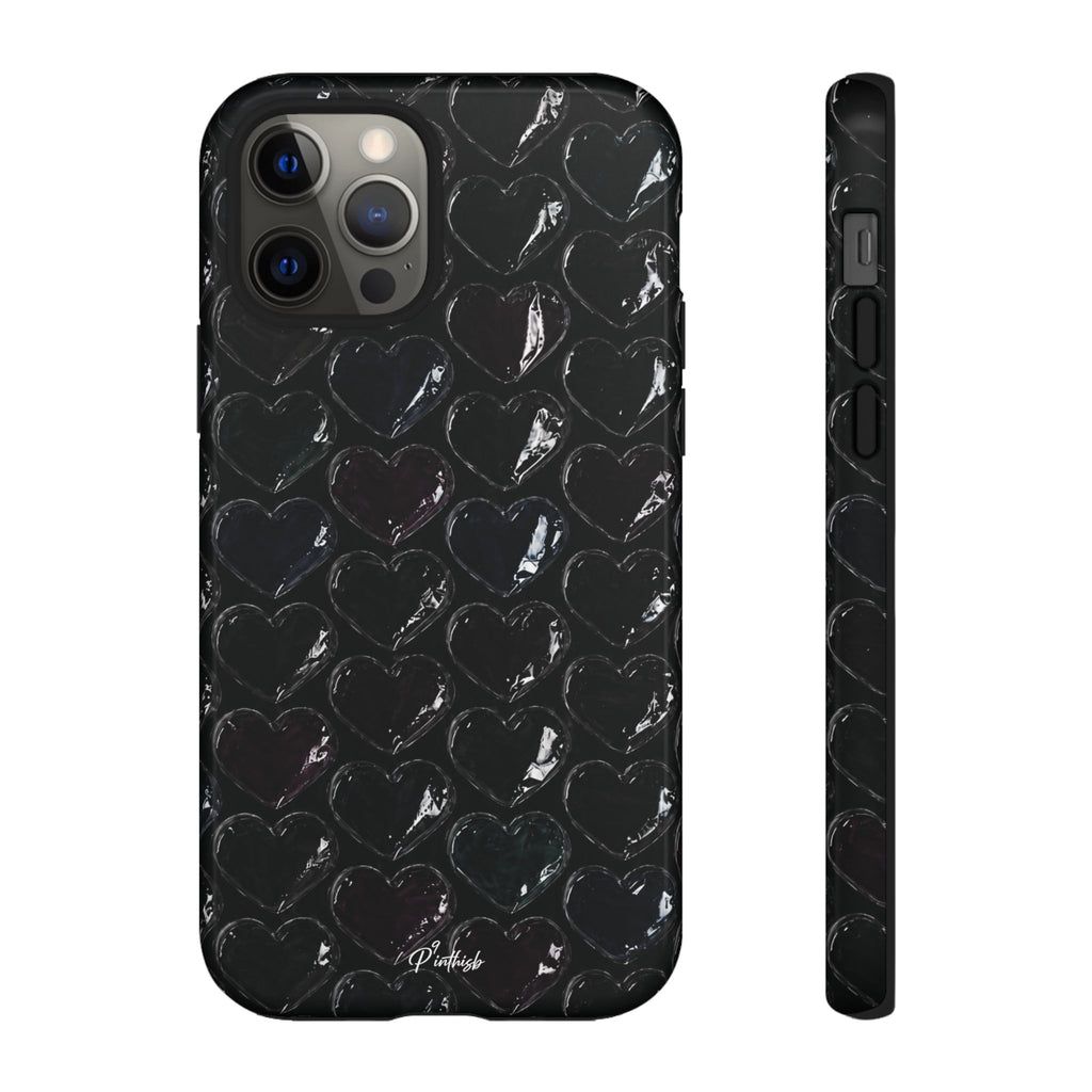 Black Pop Hearts Tough Case