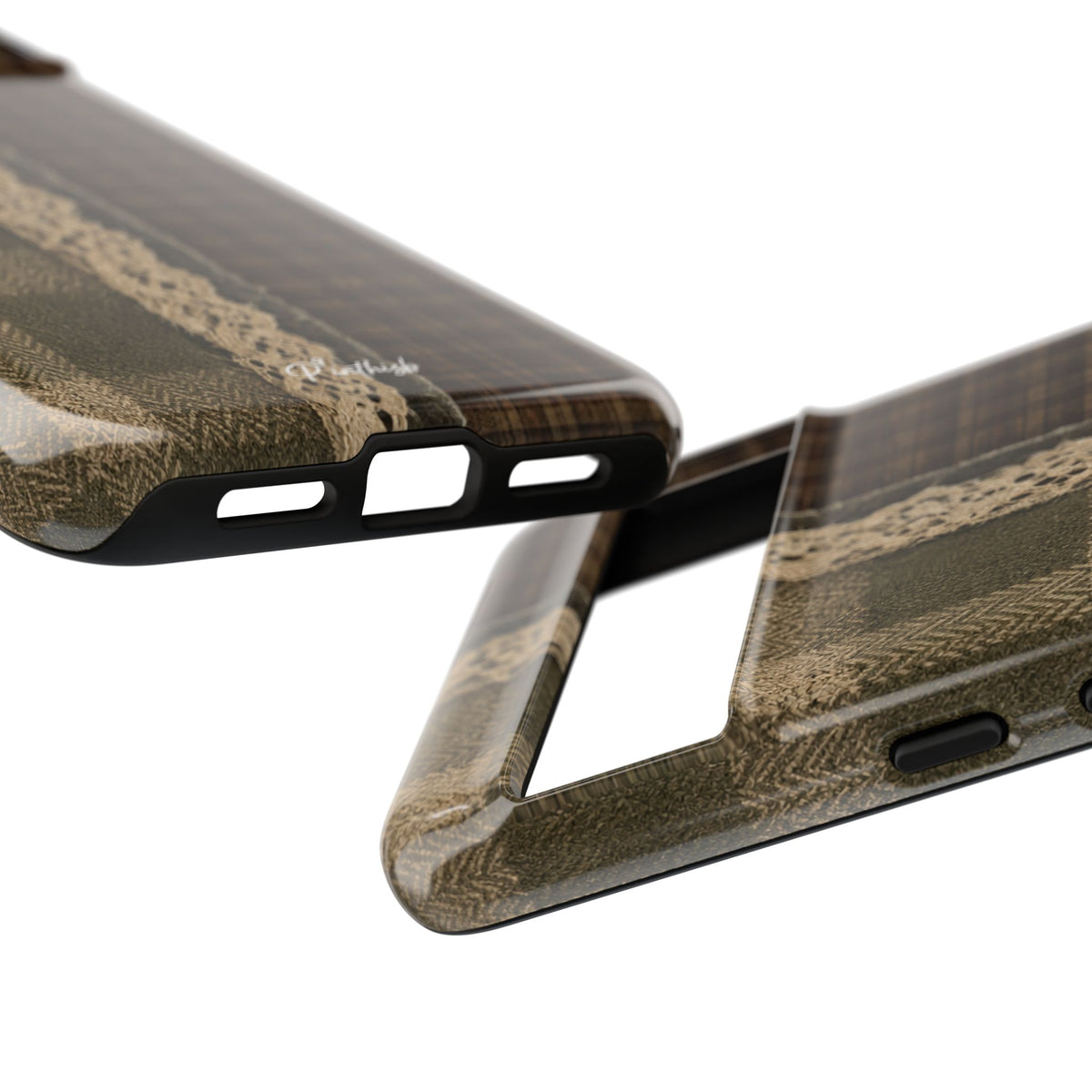 Plaid Lace Tough Phone Case