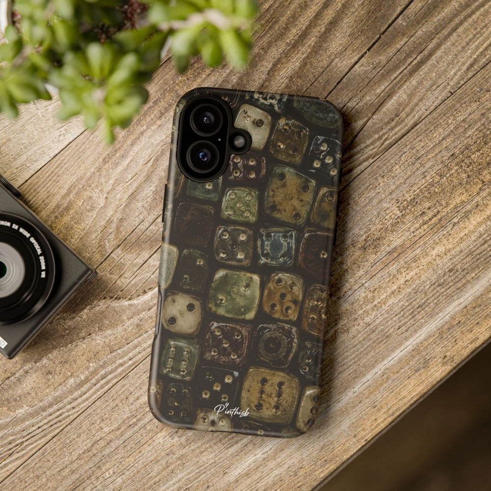 Vintage Dice Tile Phone Case