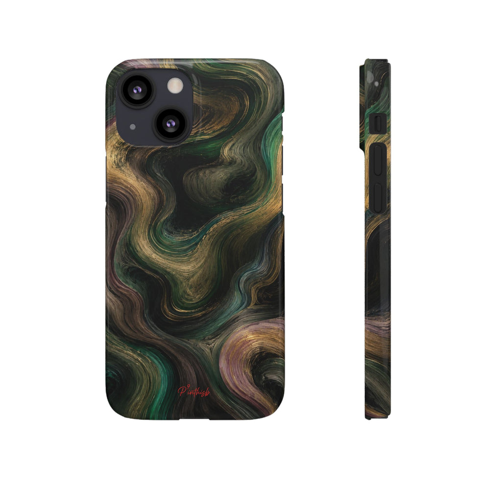 Marbled Forest Snap Phone Case