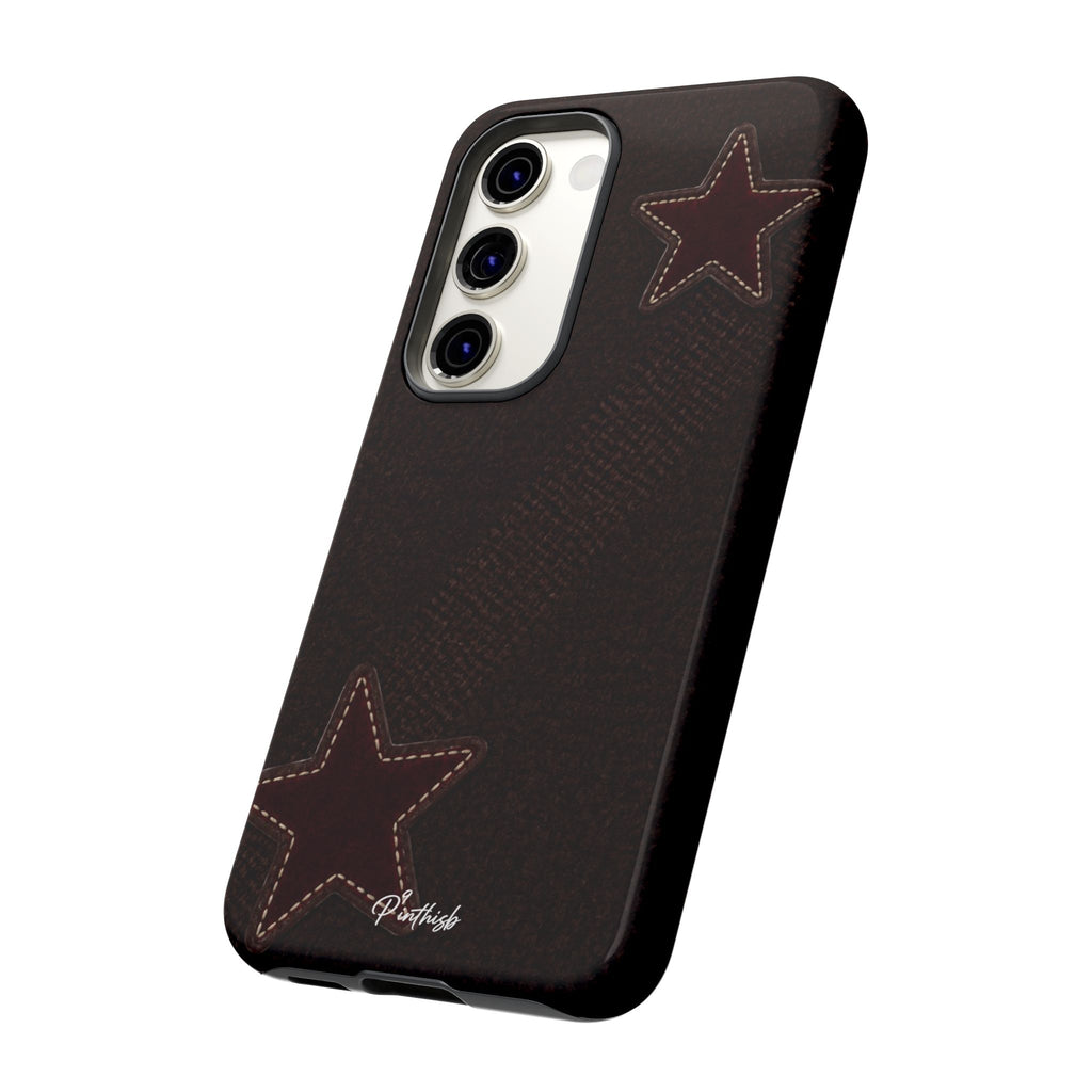 Rustic Stitched Star Phone Case