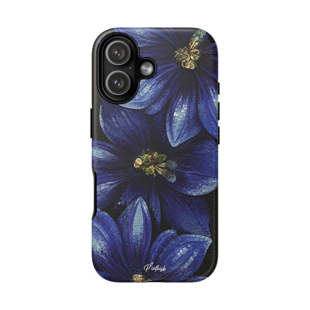 Blue Floral Tough Case