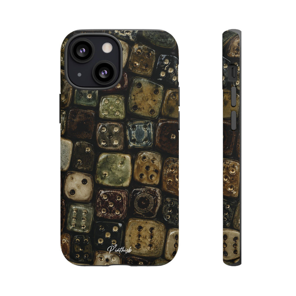 Vintage Dice Tile Phone Case