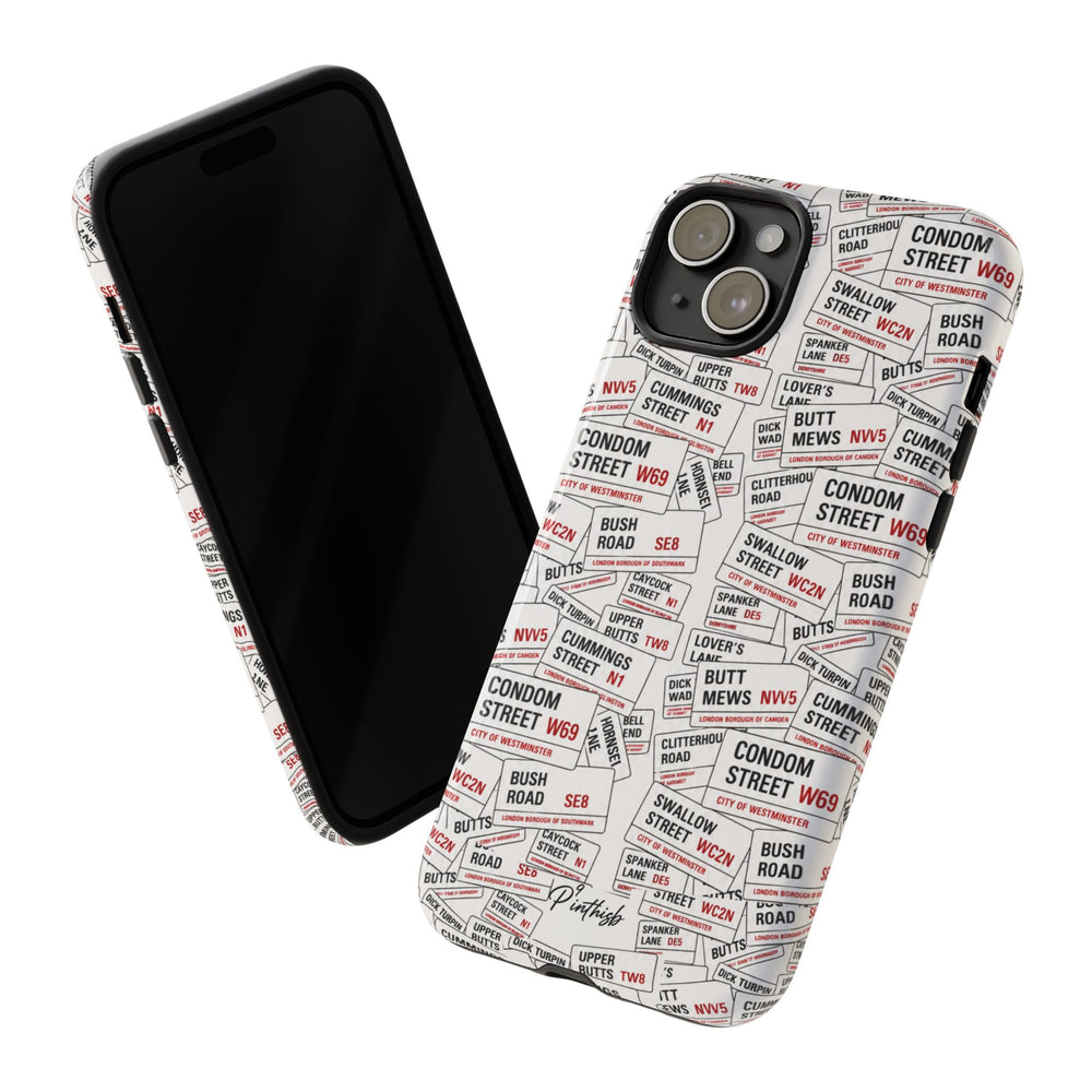 Cheeky London Street Signs Phone Case
