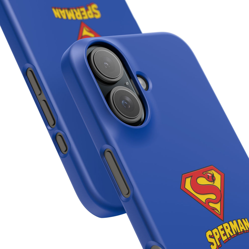 "SPERMAN" Parody Logo Snap Phone Case