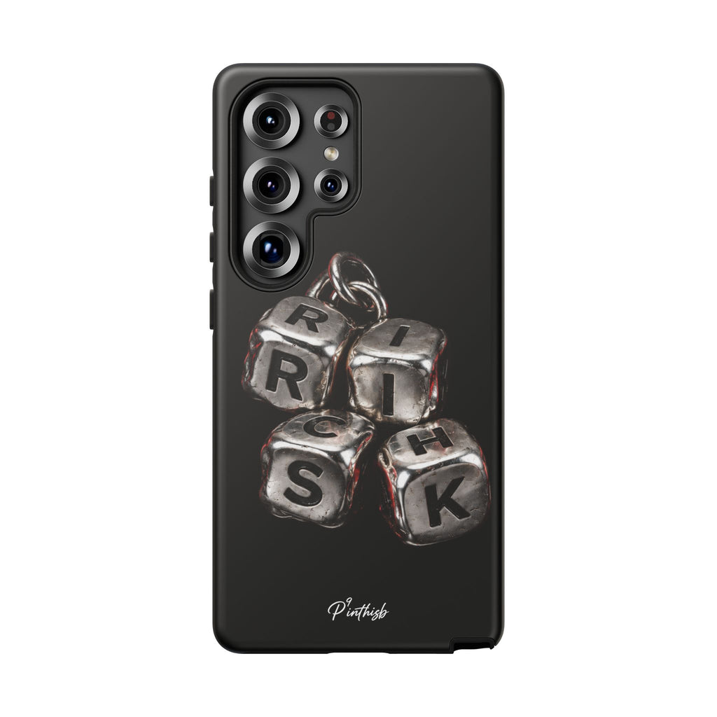 Metallic Dice 'RISK' Phone Case