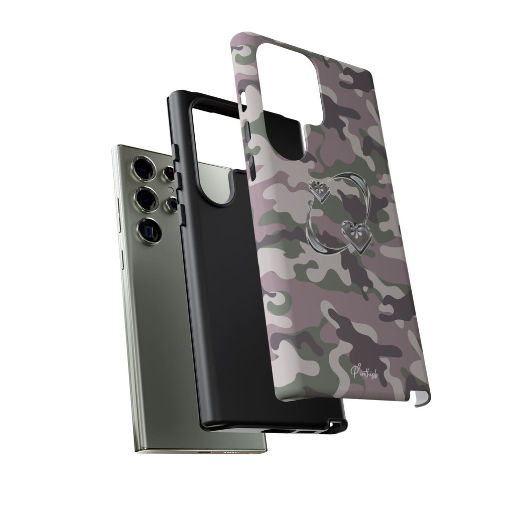 Camouflage Heart Tough Phone Case