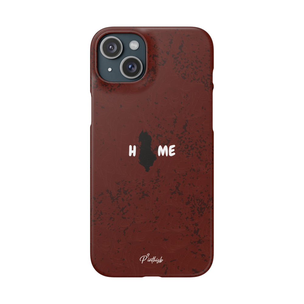 "HOME" Albania Snap Case