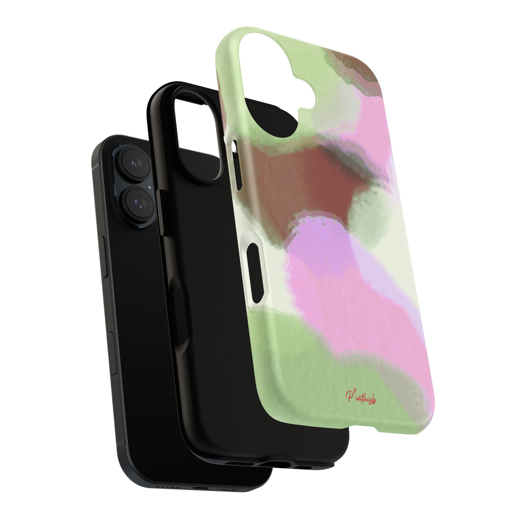 Abstract Pastel Camouflage Tough Phone Case