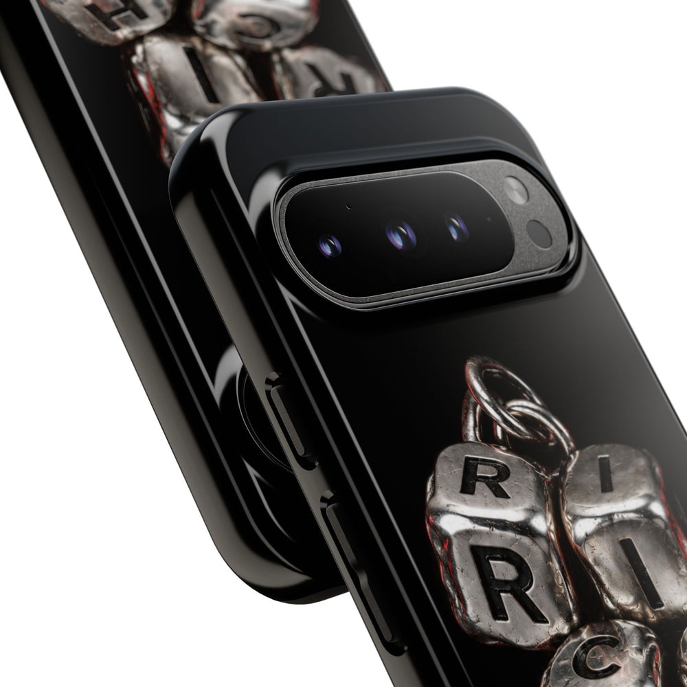 Metallic Dice 'RISK' Phone Case