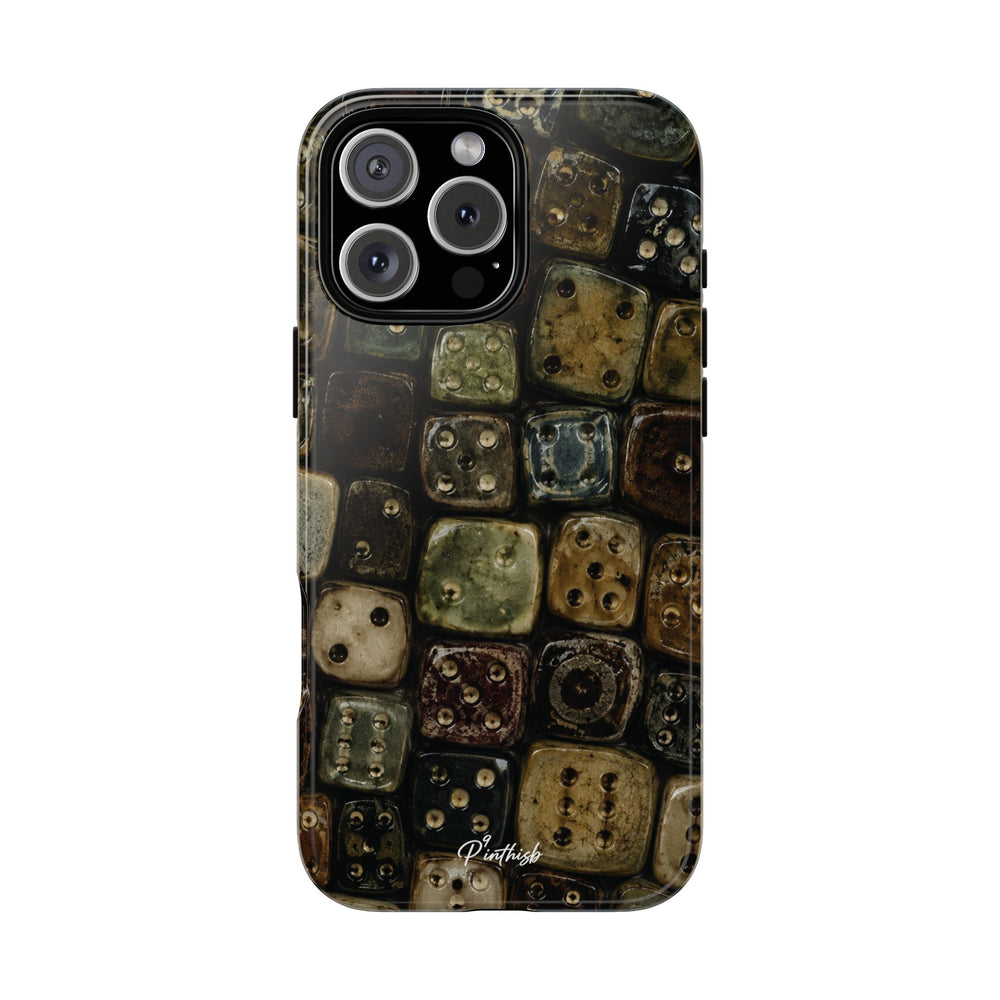 Vintage Dice Tile Phone Case