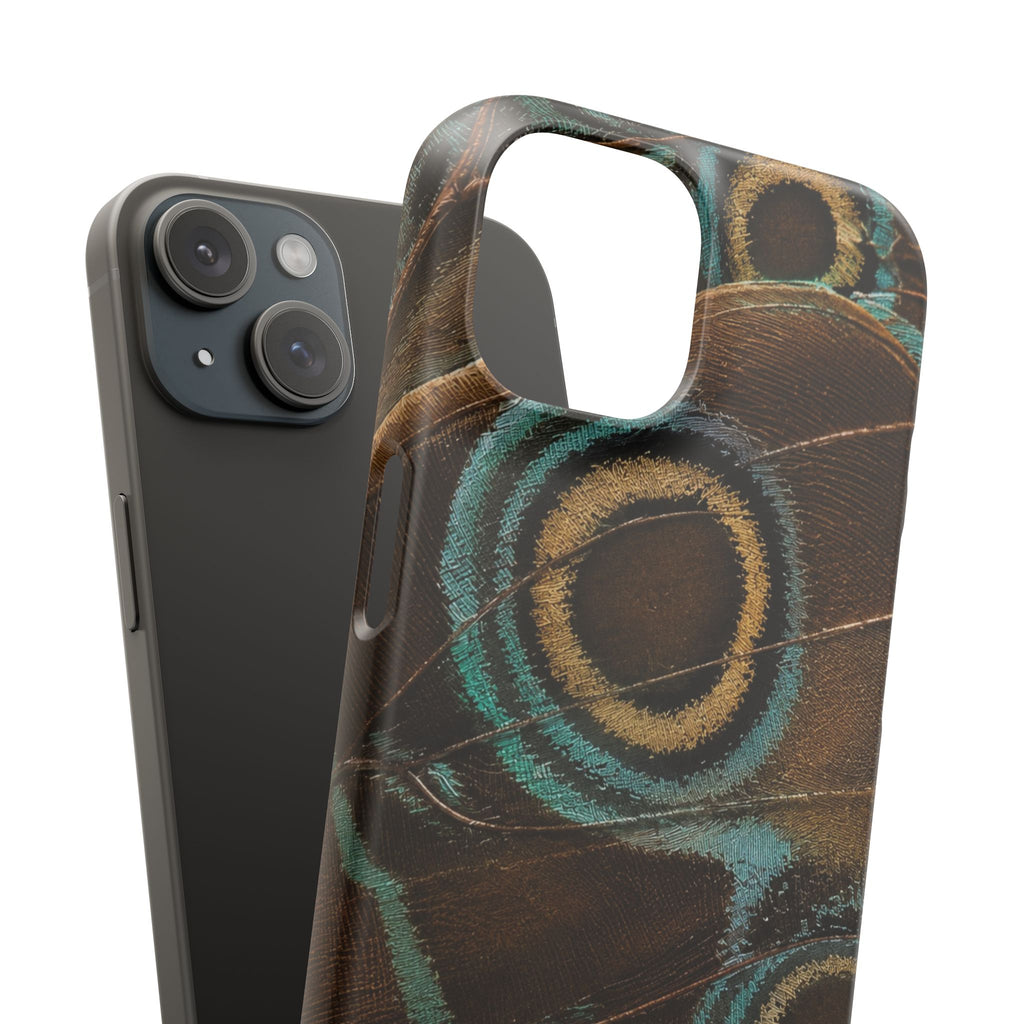 Peacock Feather Pattern Snap Case