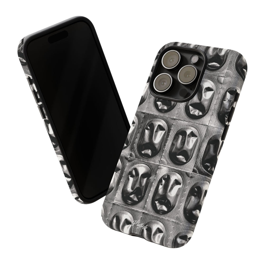 Metallic Mask Grid Tough Case