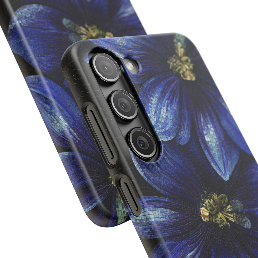 Blue Floral Snap Case