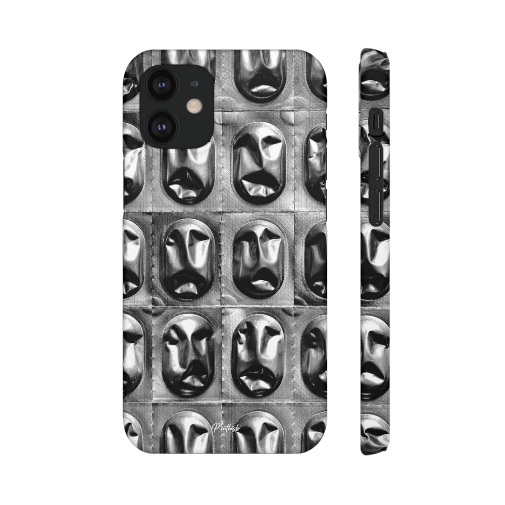 Metallic Mask Grid Snap Case