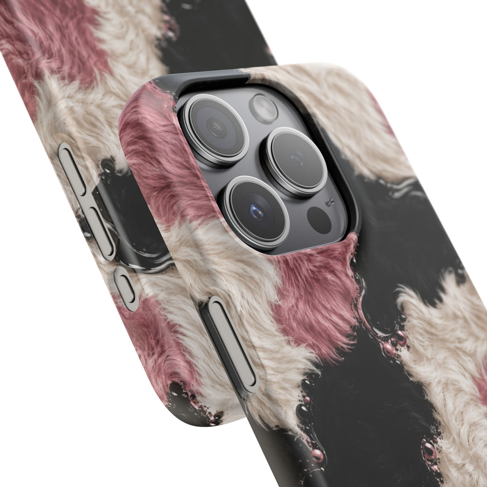 Cow Print Swirl Snap Case