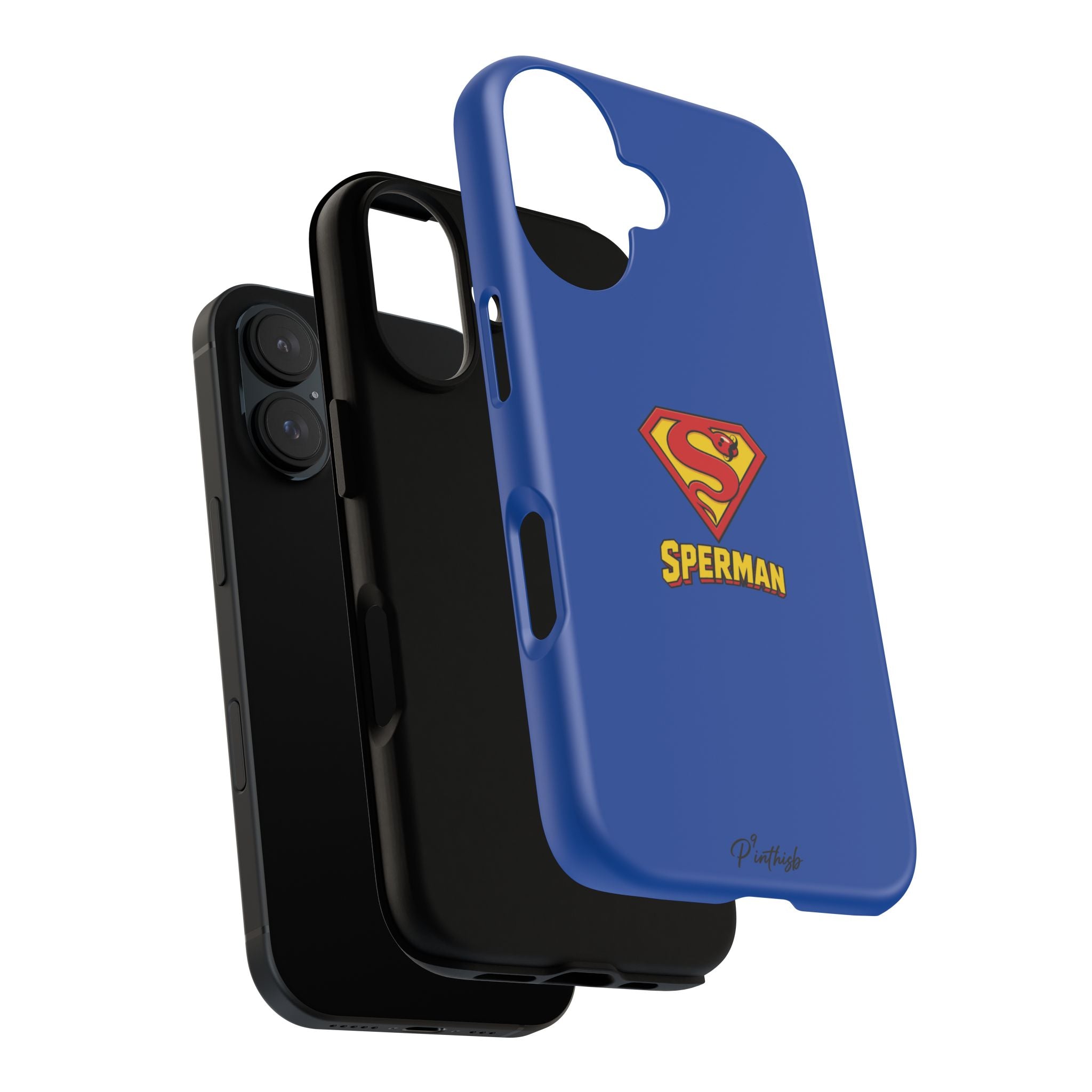 "SPERMAN" Parody Logo Tough Phone Case