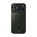 Dark Olive Floral Texture Snap Case