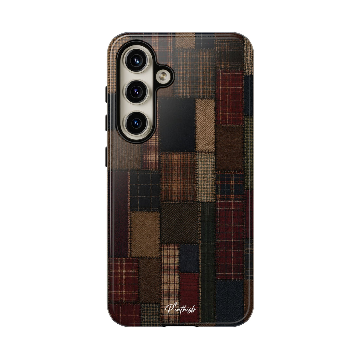 Plaid Patchwork Tough Phone Case