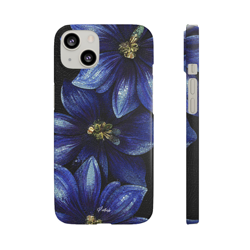 Blue Floral Snap Case