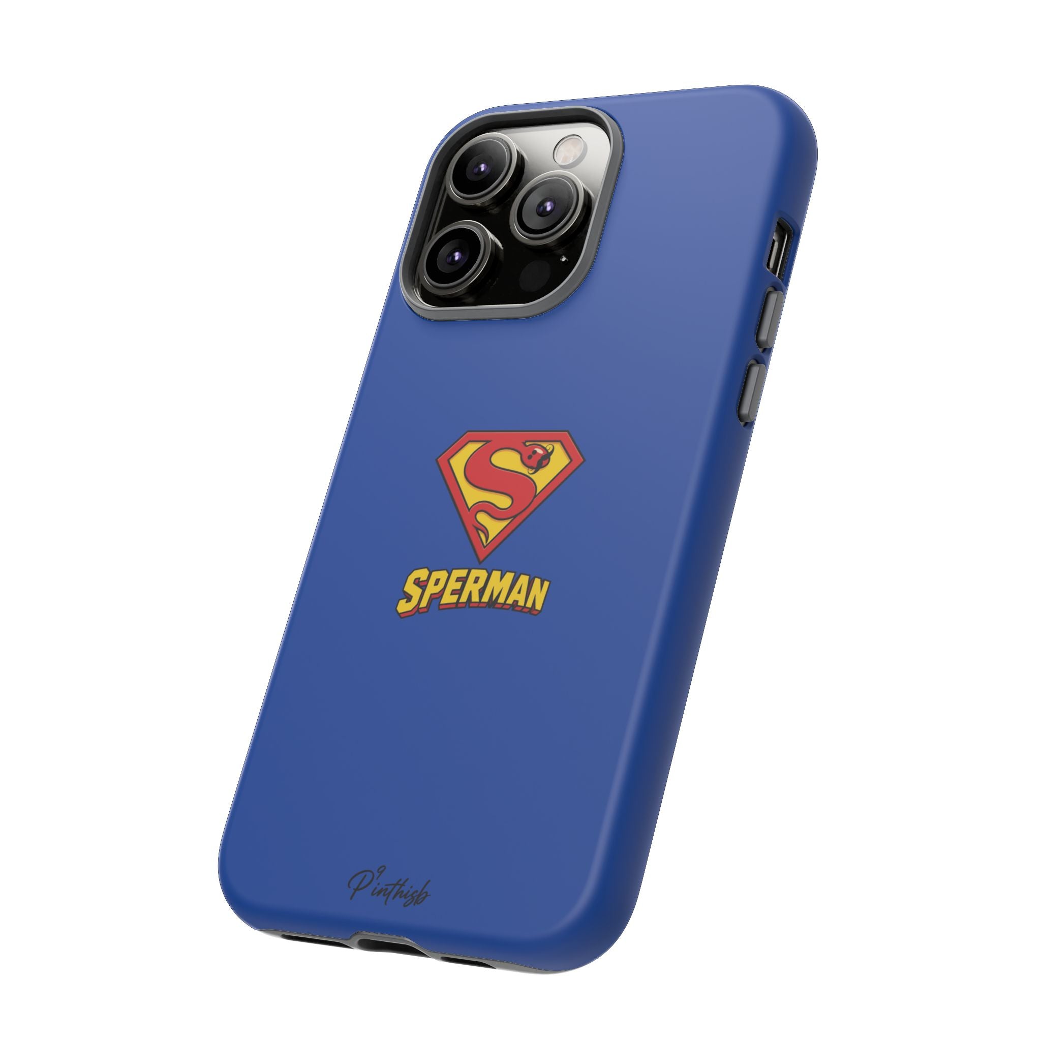 "SPERMAN" Parody Logo Tough Phone Case