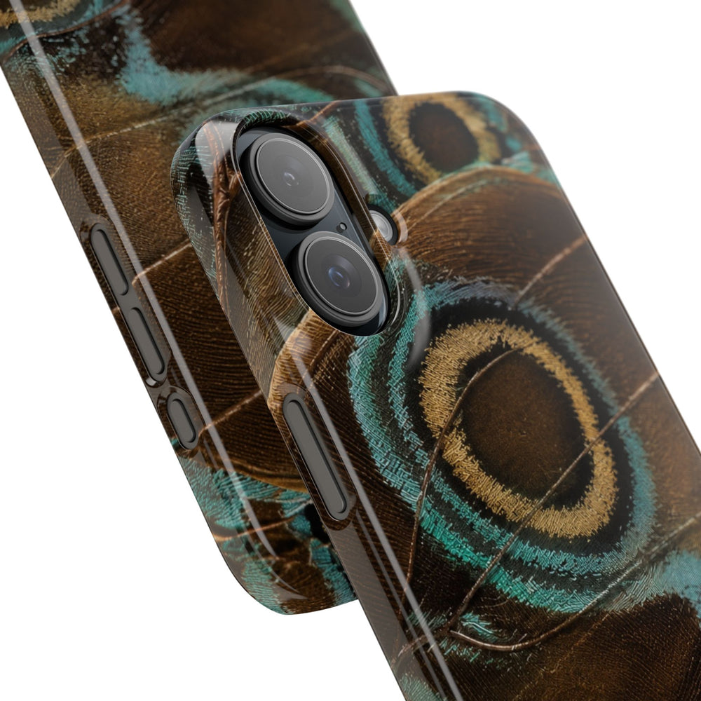 Peacock Feather Pattern Snap Case