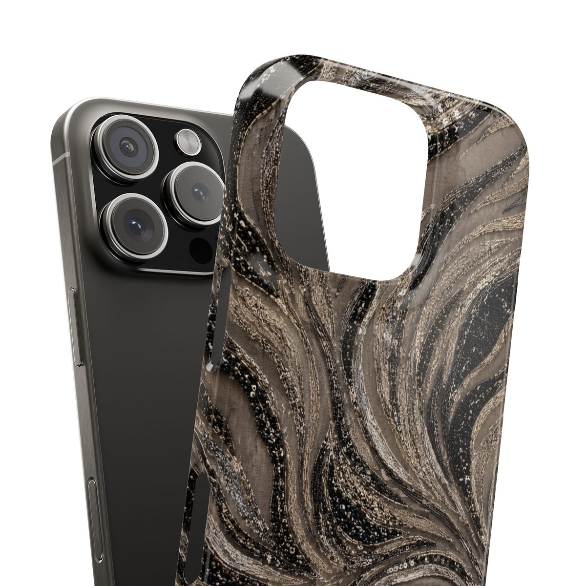 Neutral Swirl Protective Snap Case