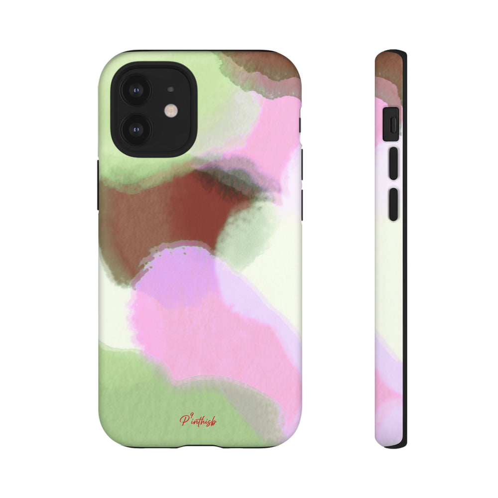 Abstract Pastel Camouflage Tough Phone Case