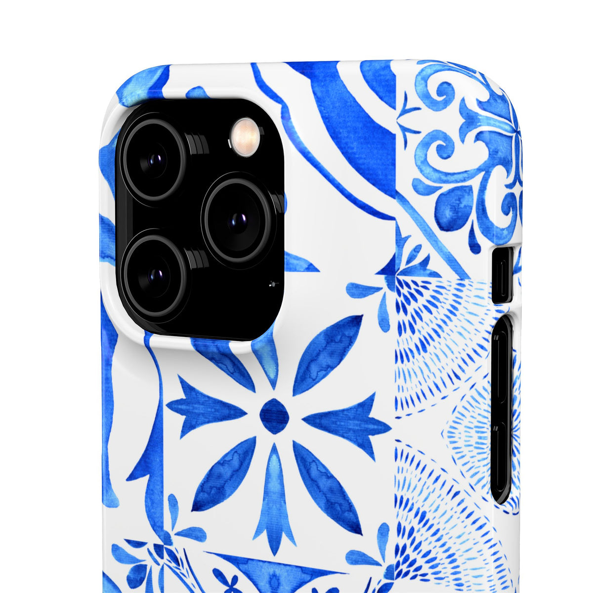Blue Tile Pattern Snap Phone Case