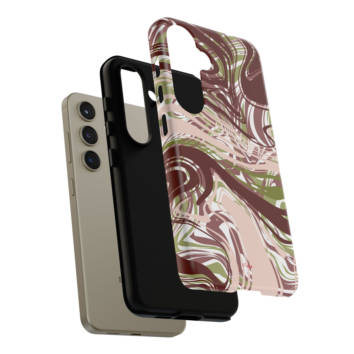Abstract Marbled Tough Phone Case