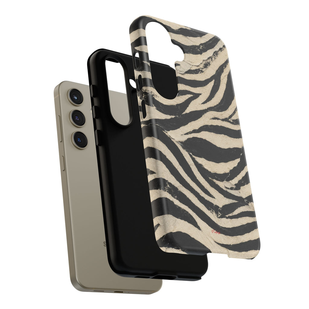 Wavy Peach & Mauve Tough Case