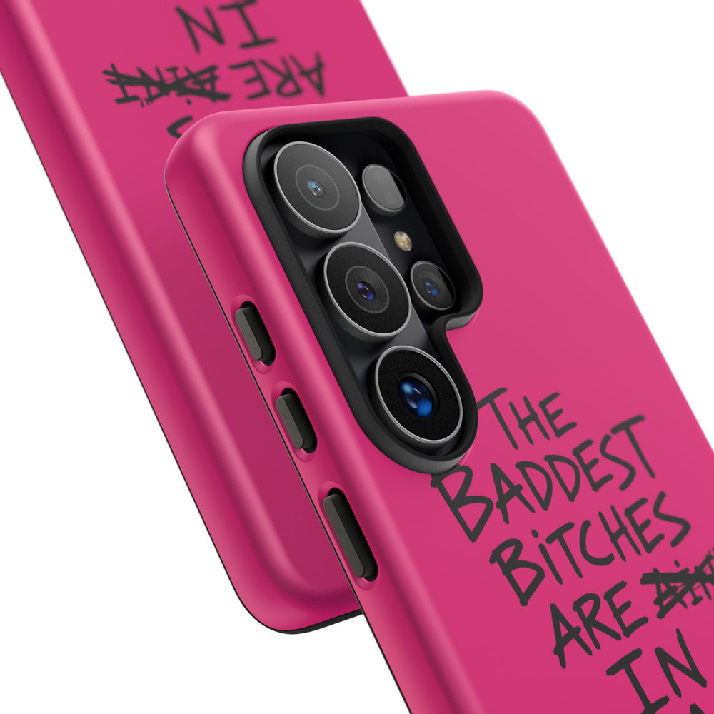 "The Baddest B*tches Are In Albania" Hot Pink Case