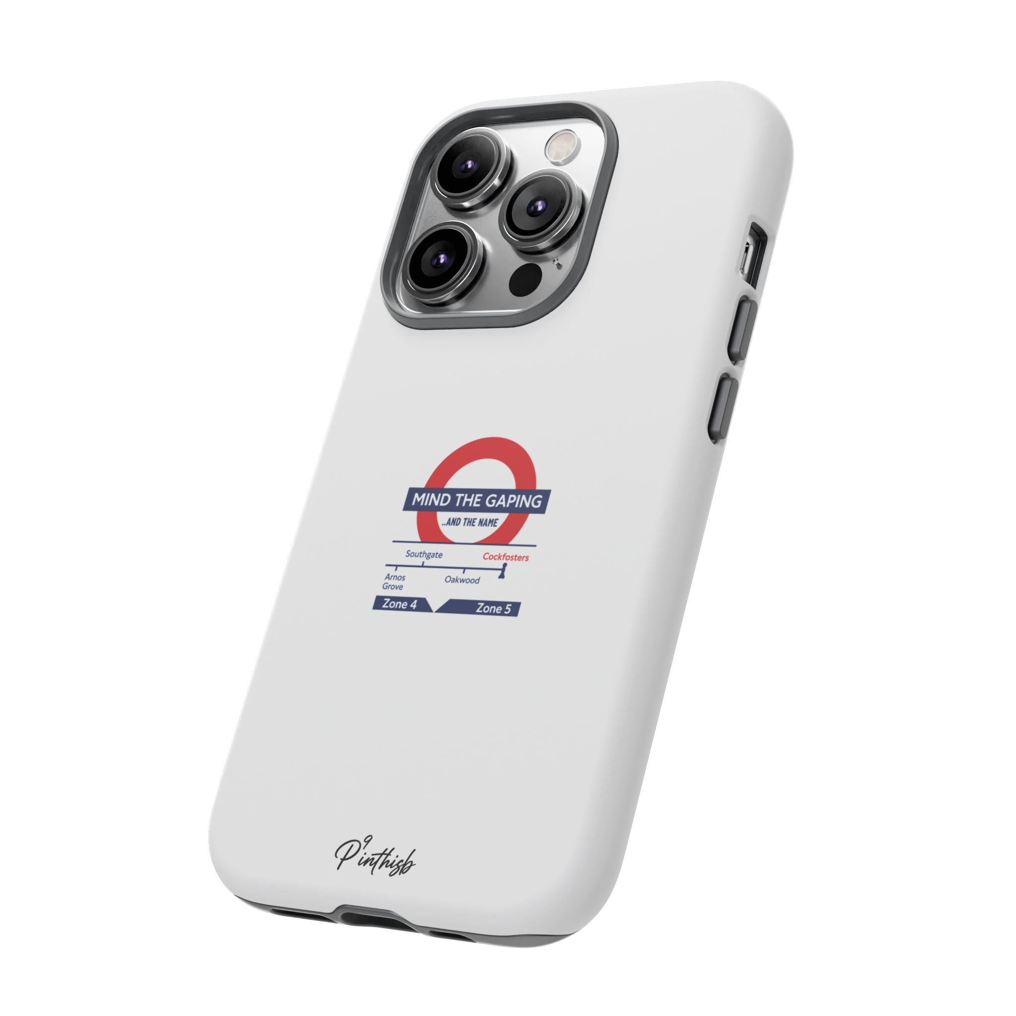 "Mind the Gaping" London Tube Parody Phone Case