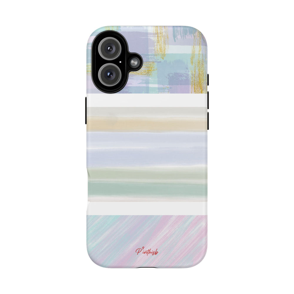 Pastel Stripe Tough Phone Case