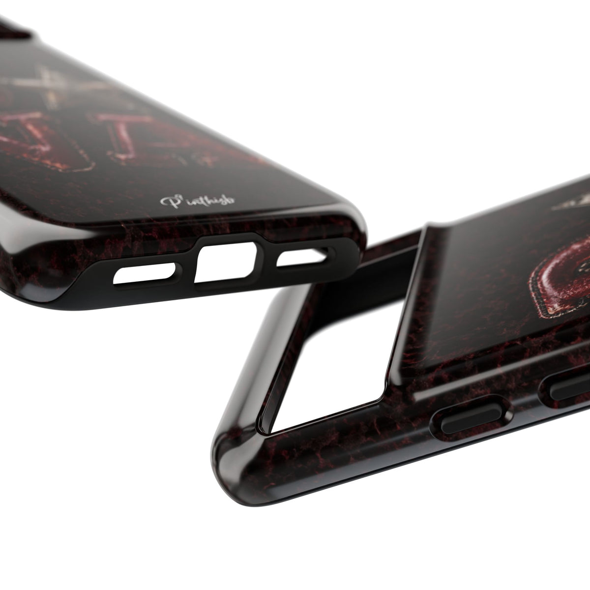 Geometric Blue Diamond Tough Phone Case