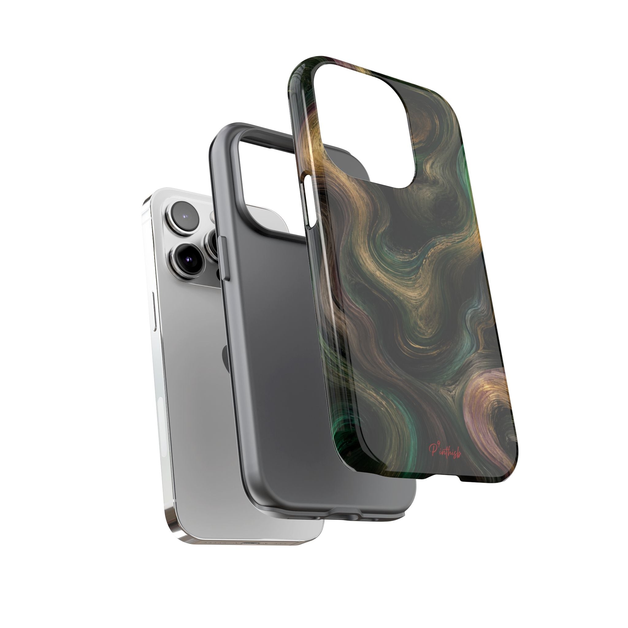 Marbled Forest Tough Phone Case