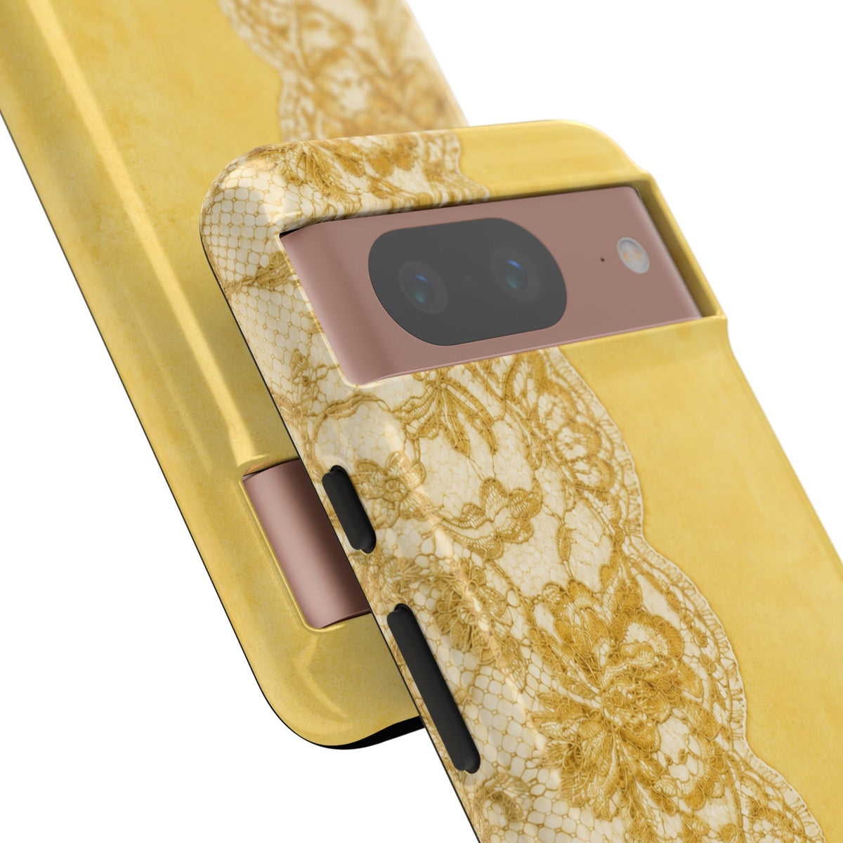 Yellow Vintage Lace Tough Case