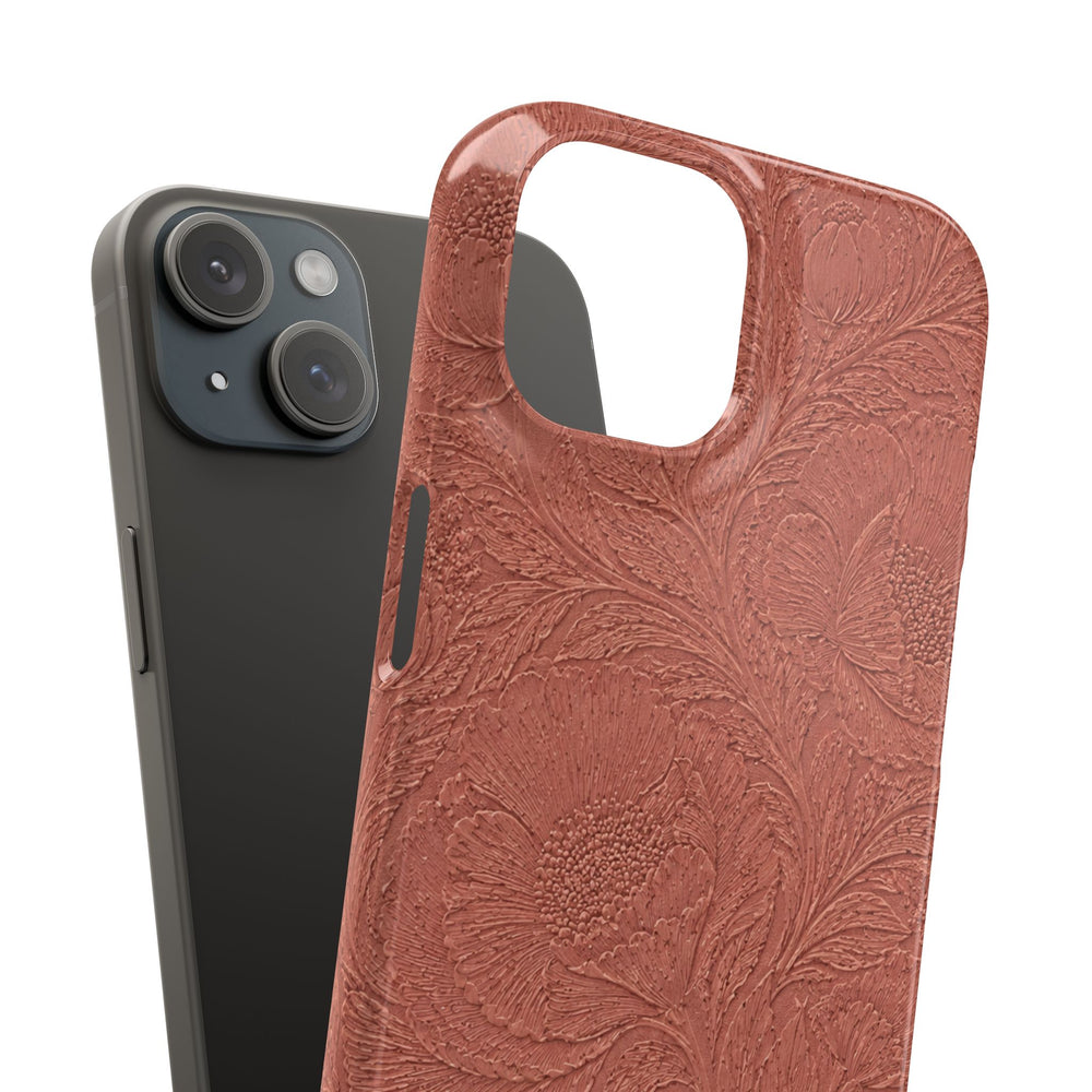 Embossed Floral Snap Case