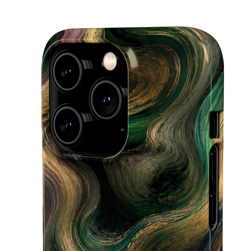 Marbled Forest Snap Phone Case