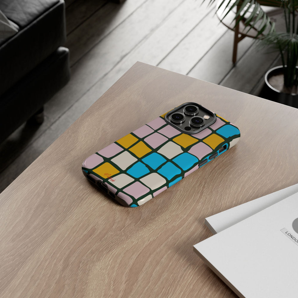 Color Grid Tough Phone Case