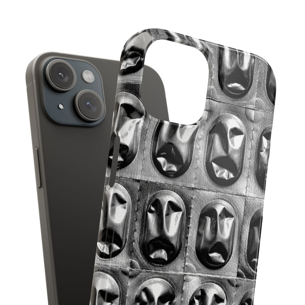 Metallic Mask Grid Snap Case