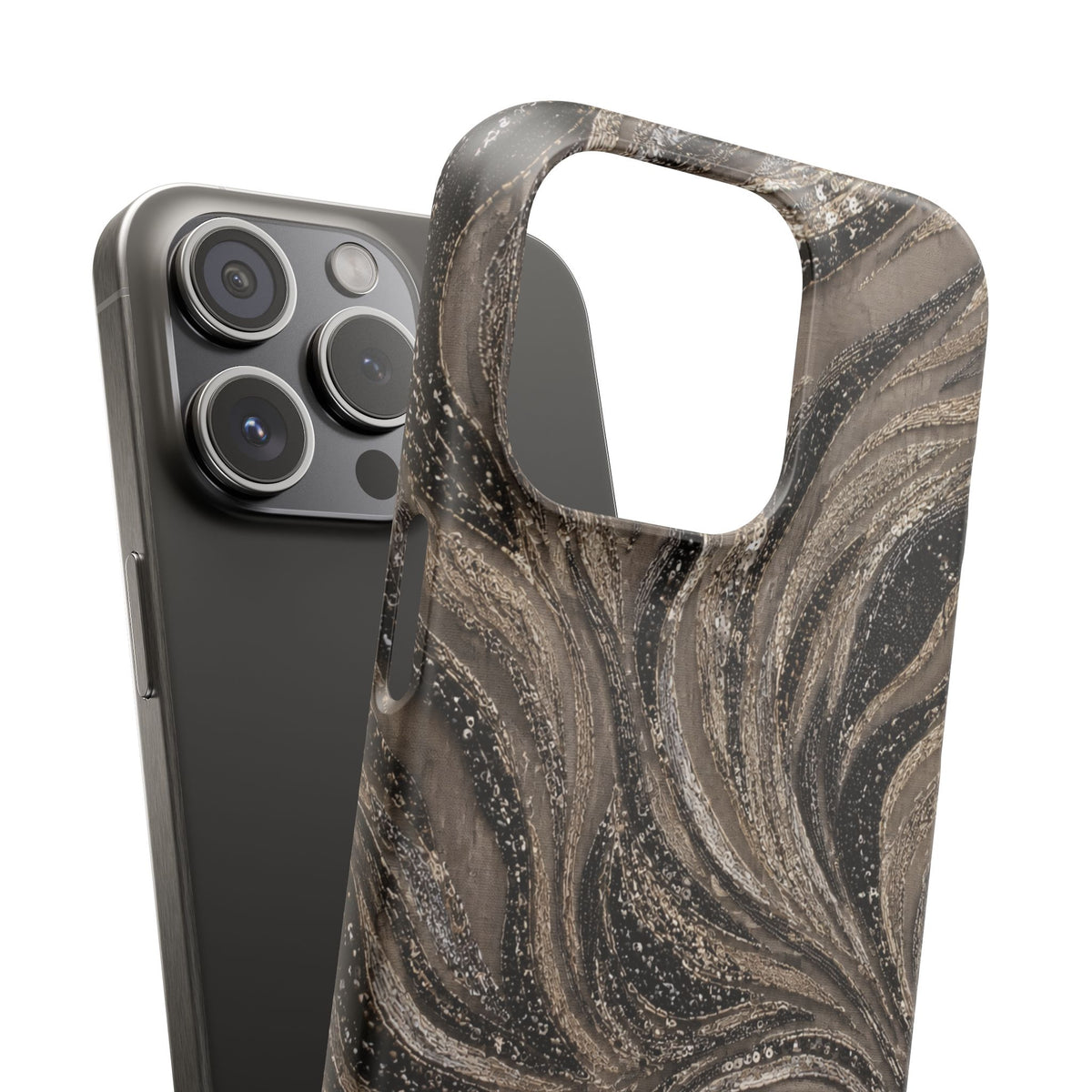 Neutral Swirl Protective Snap Case