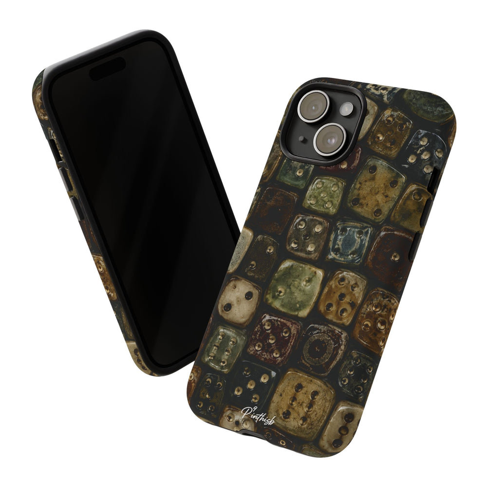 Vintage Dice Tile Phone Case
