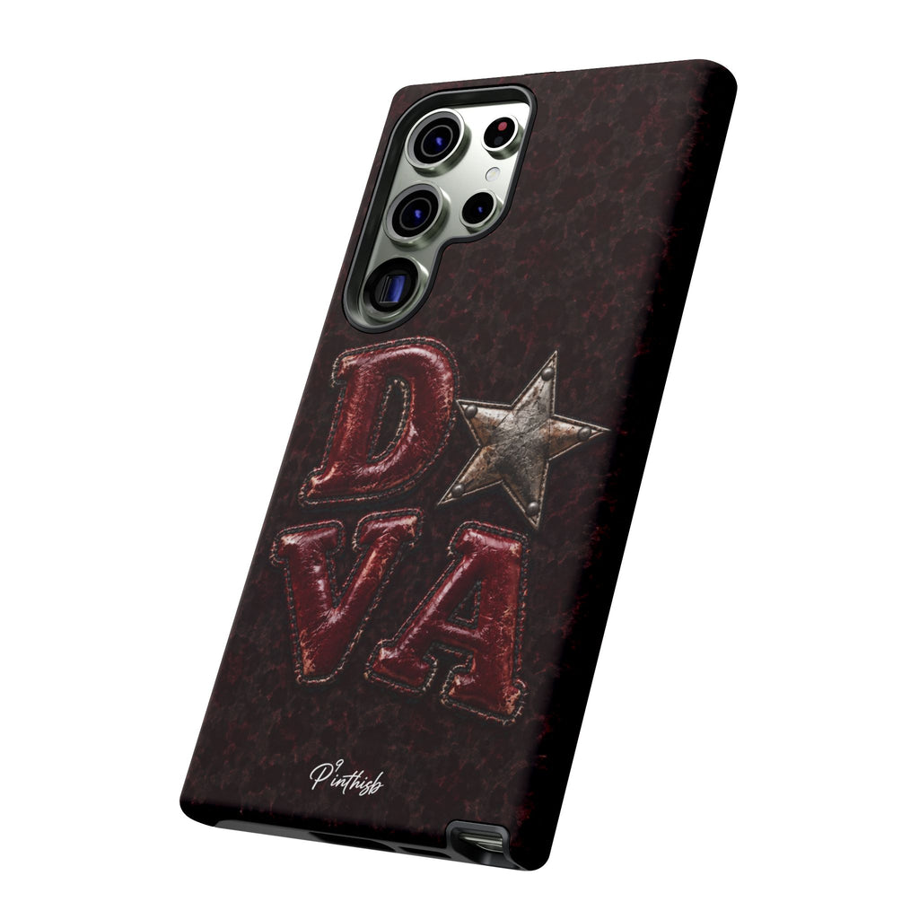 Geometric Blue Diamond Tough Phone Case