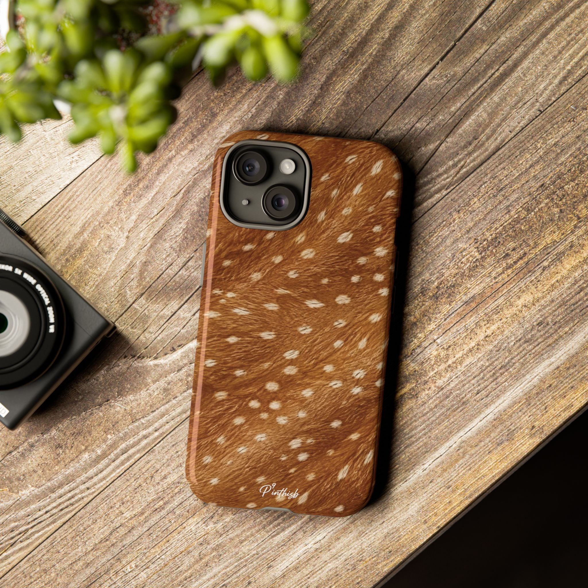 Caramel Deer Pattern Tough Case