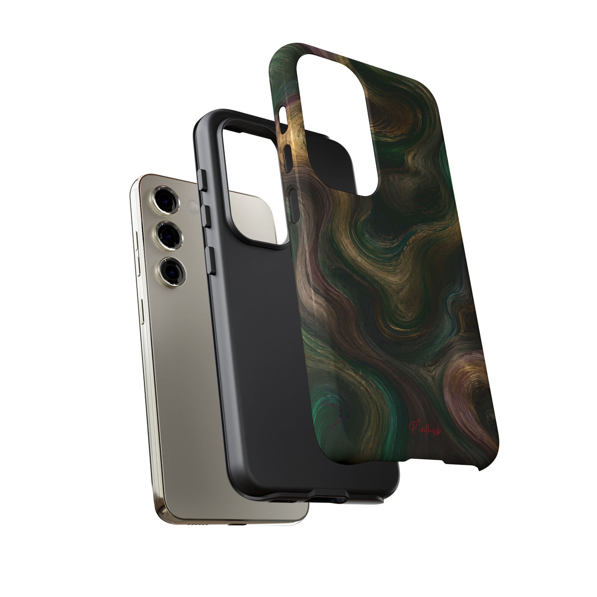 Marbled Forest Tough Phone Case