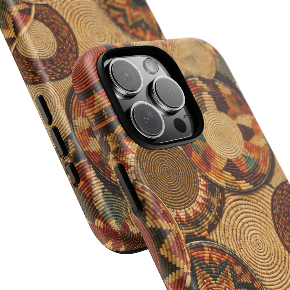Bohemian Woven Basket Pattern Tough Case