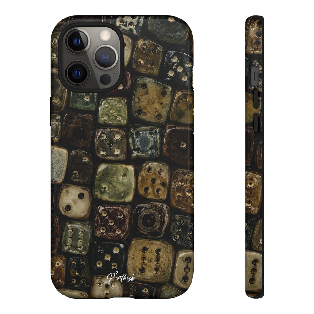 Vintage Dice Tile Phone Case